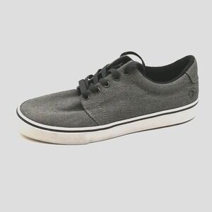 Kustom Shoes Mens Layday Sneaker Charcoal Round Toe Flat Heel Cushioned 8